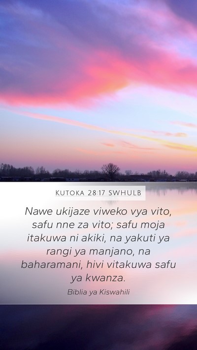 Kutoka 28:17 SWHULB Bible Verse Image