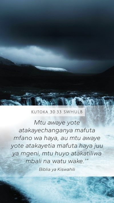 Kutoka 30:33 SWHULB Bible Verse Image