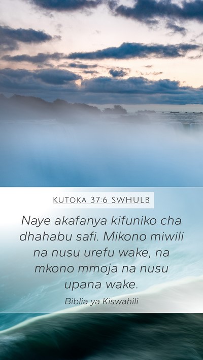 Kutoka 37:6 SWHULB Bible Verse Image