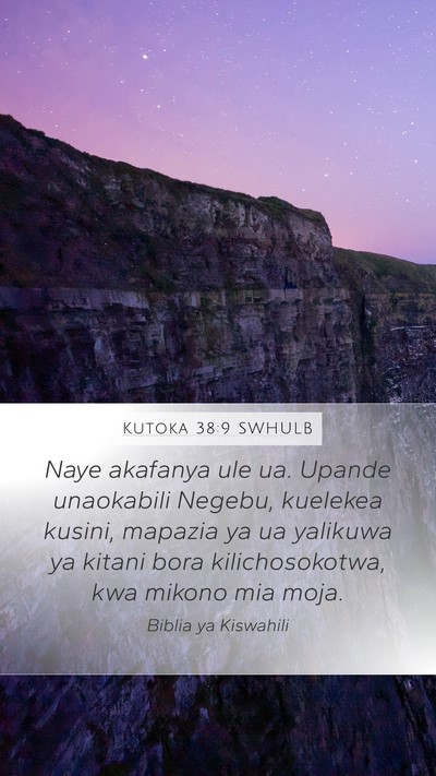 Kutoka 38:9 SWHULB Bible Verse Image
