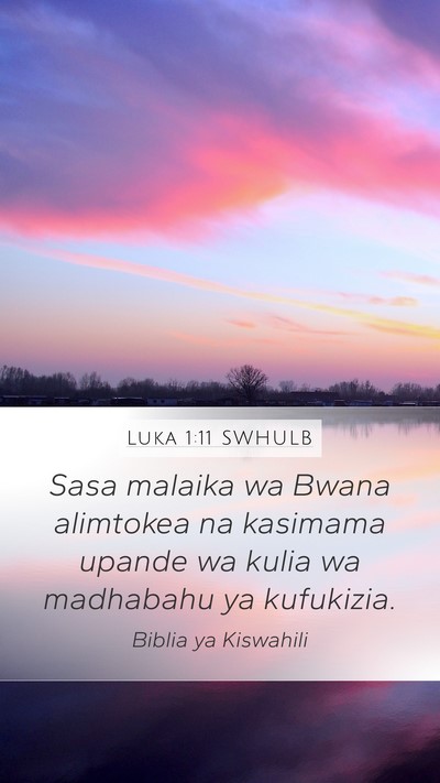 Luka 1:11 SWHULB Bible Verse Image