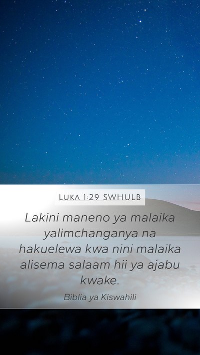 Luka 1:29 SWHULB Bible Verse Image