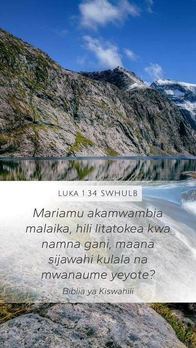 Luka 1:34 SWHULB Bible Verse Image