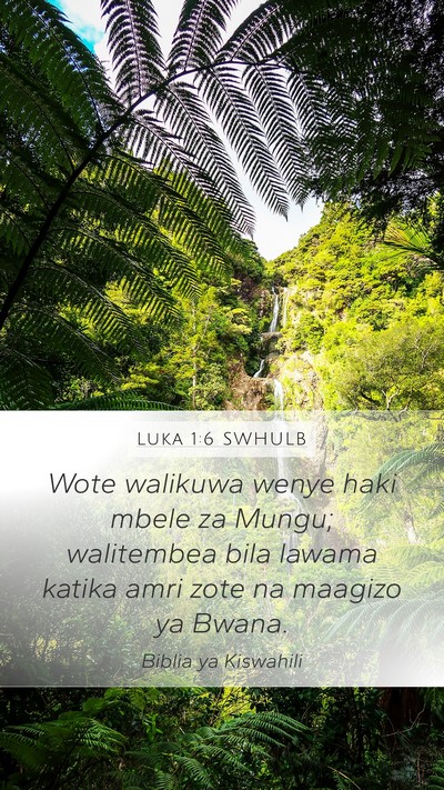 Luka 1:6 SWHULB Bible Verse Image