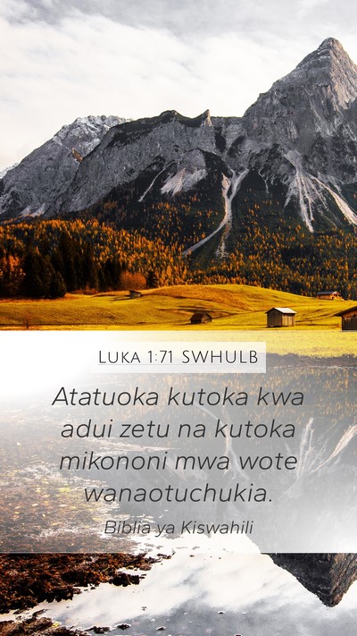 Luka 1:71 SWHULB Bible Verse Image