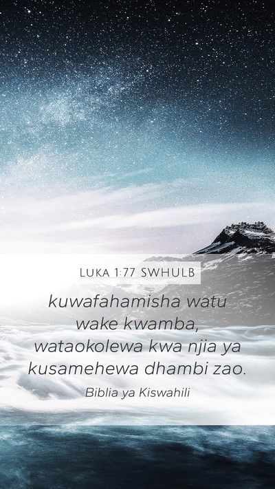 Luka 1:77 SWHULB Bible Verse Image