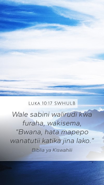 Luka 10:17 SWHULB Bible Verse Image