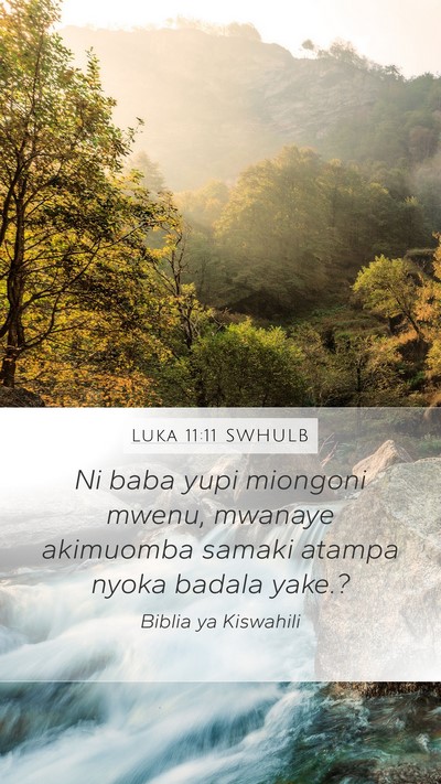 Luka 11:11 SWHULB Bible Verse Image