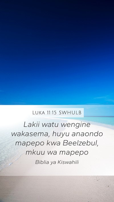 Luka 11:15 SWHULB Bible Verse Image