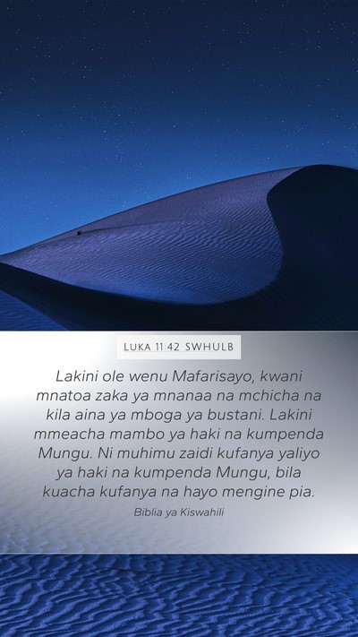 Luka 11:42 SWHULB Bible Verse Image