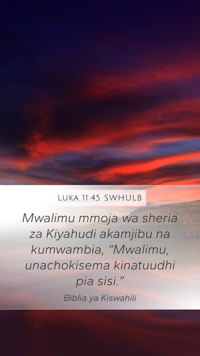 Luka 11:45 SWHULB Bible Verse Image