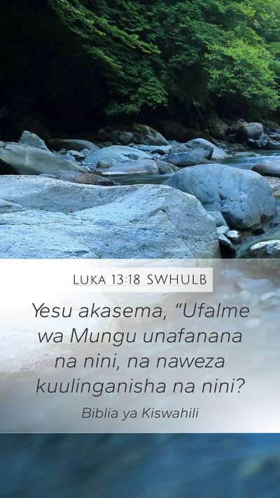 Luka 13:18 SWHULB Bible Verse Image