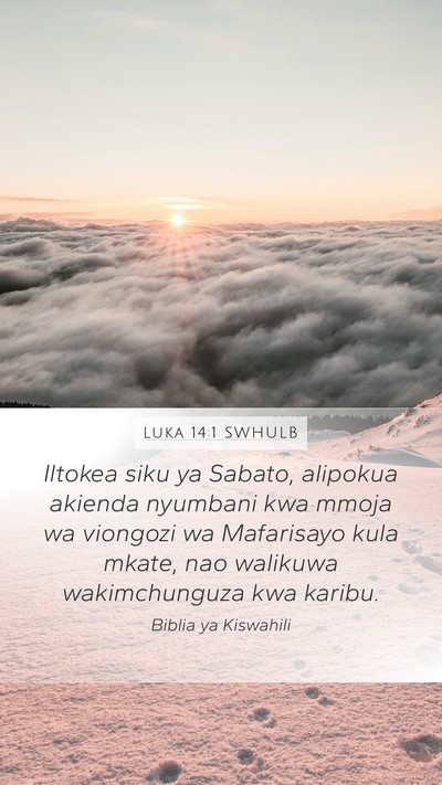 Luka 14:1 SWHULB Bible Verse Image