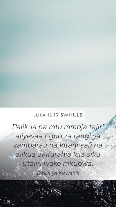 Luka 16:19 SWHULB Bible Verse Image