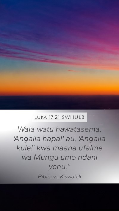Luka 17:21 SWHULB Bible Verse Image