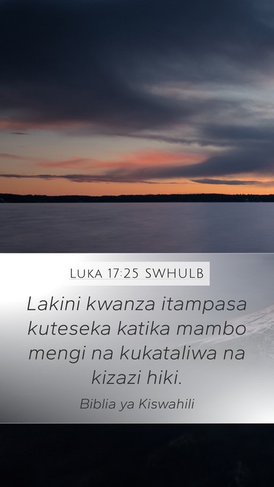 Luka 17:25 SWHULB Bible Verse Image