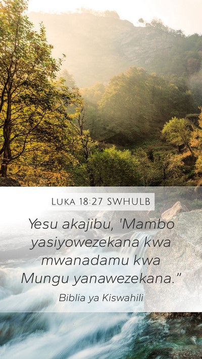 Luka 18:27 SWHULB Bible Verse Image