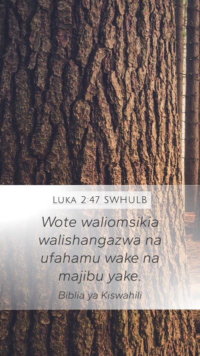 Luka 2:47 SWHULB Bible Verse Image