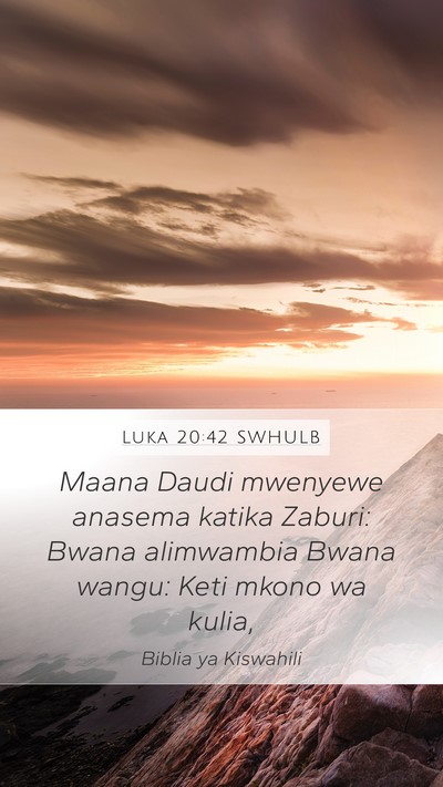 Luka 20:42 SWHULB Bible Verse Image