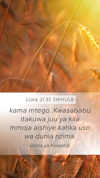 Luka 21:35 SWHULB Bible Verse Image