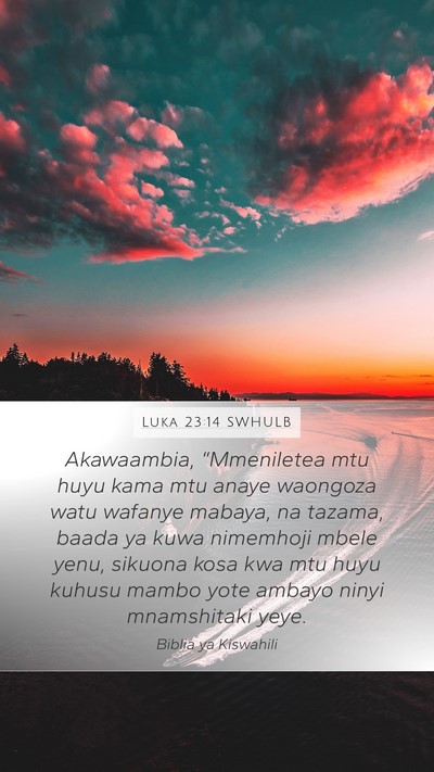 Luka 23:14 SWHULB Bible Verse Image