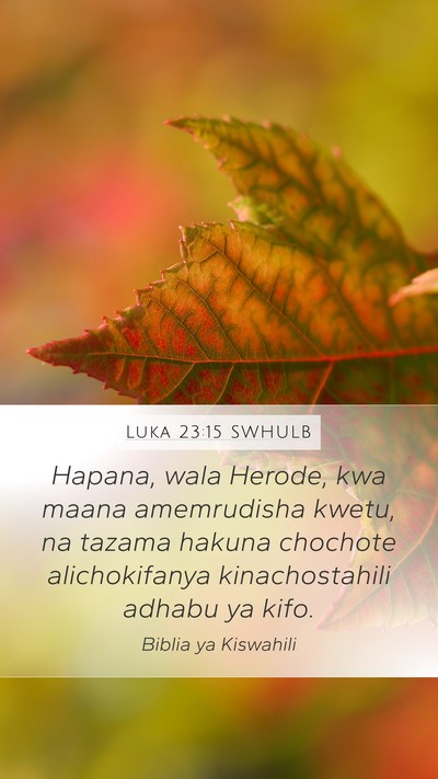 Luka 23:15 SWHULB Bible Verse Image