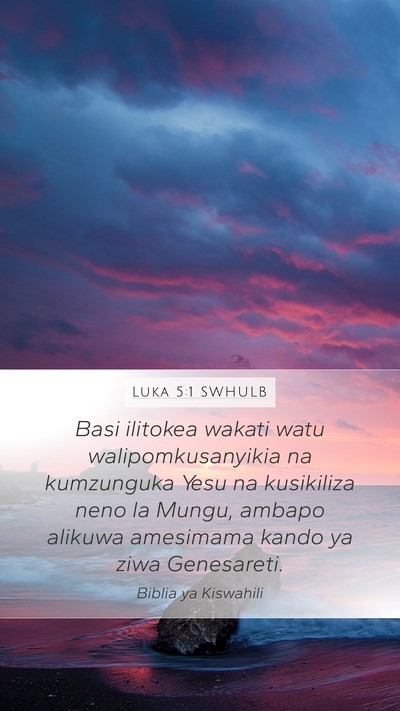 Luka 5:1 SWHULB Bible Verse Image