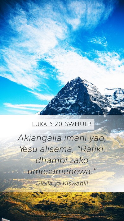 Luka 5:20 SWHULB Bible Verse Image