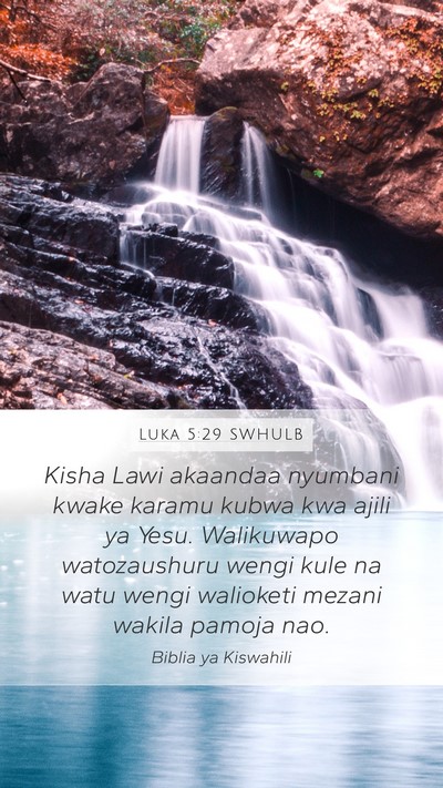 Luka 5:29 SWHULB Bible Verse Image