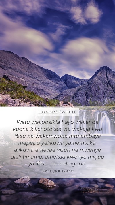 Luka 8:35 SWHULB Bible Verse Image