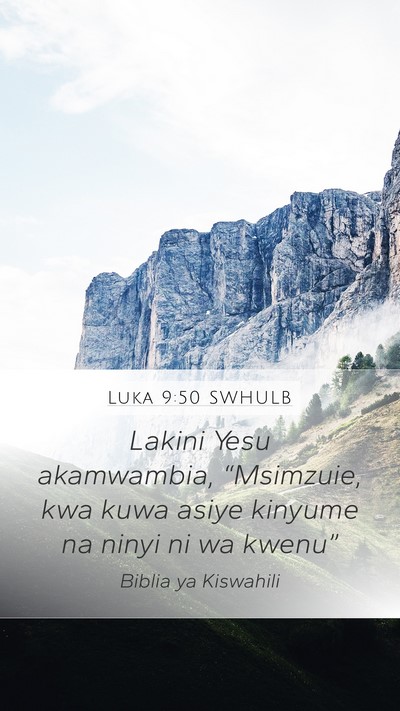 Luka 9:50 SWHULB Bible Verse Image