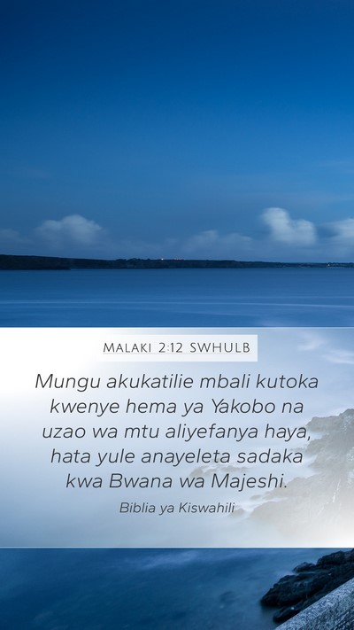 Malaki 2:12 SWHULB Bible Verse Image