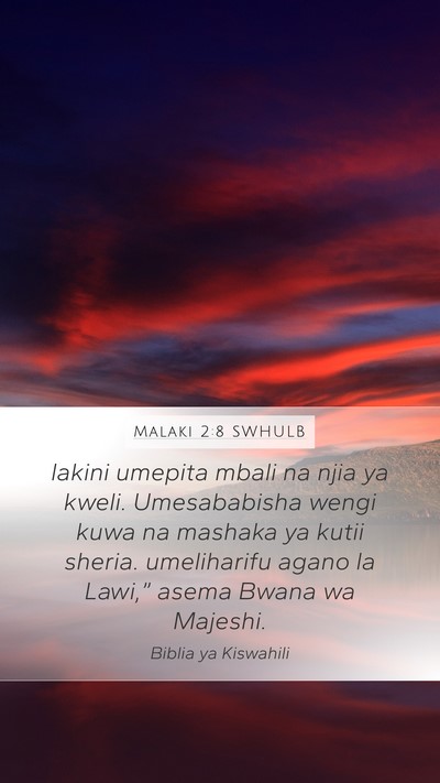 Malaki 2:8 SWHULB Bible Verse Image