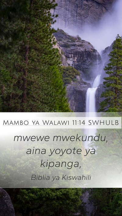 Mambo ya Walawi 11:14 SWHULB Mobile Phone Wallpaper - mwewe mwekundu, aina yoyote ya - Mobile Bible Verse Wallpaper