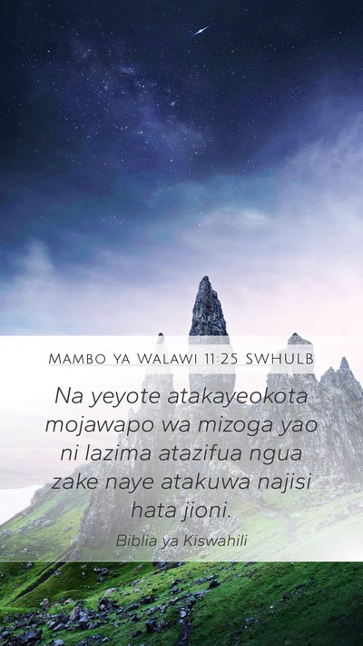 Mambo ya Walawi 11:25 SWHULB Bible Verse Image