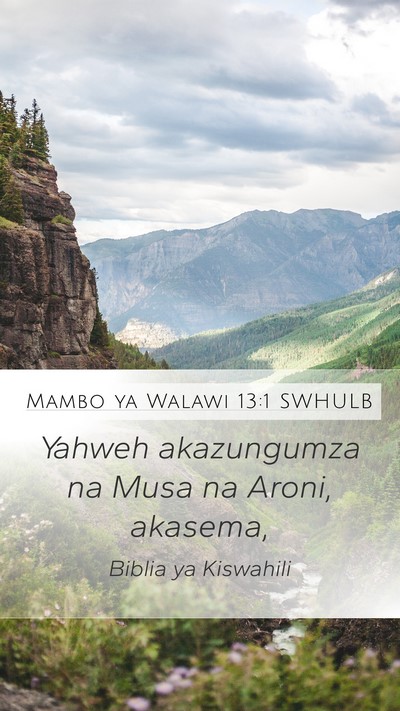 Mambo ya Walawi 13:1 SWHULB Bible Verse Image