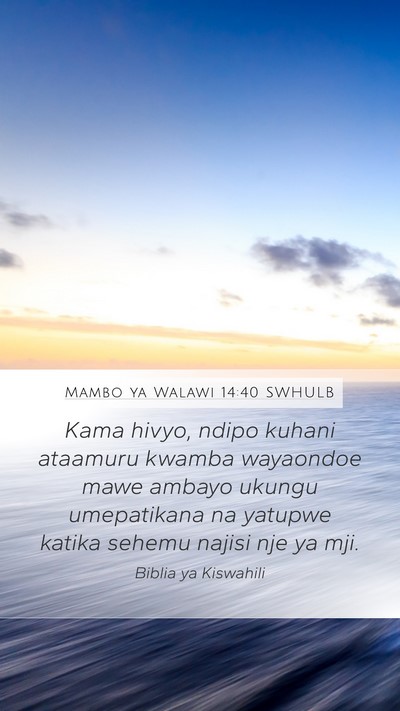 Mambo ya Walawi 14:40 SWHULB Mobile Phone Wallpaper - Kama hivyo, ndipo kuhani ataamuru kwamba - Mobile Bible Verse Wallpaper