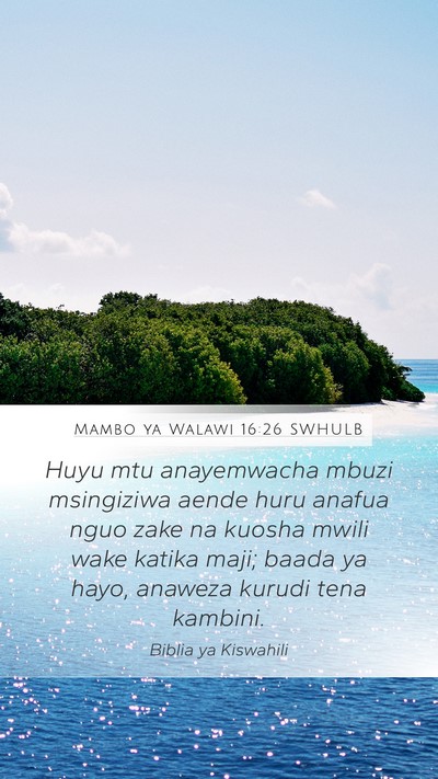 Mambo ya Walawi 16:26 SWHULB Bible Verse Image