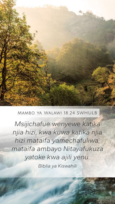 Mambo ya Walawi 18:24 SWHULB Bible Verse Image