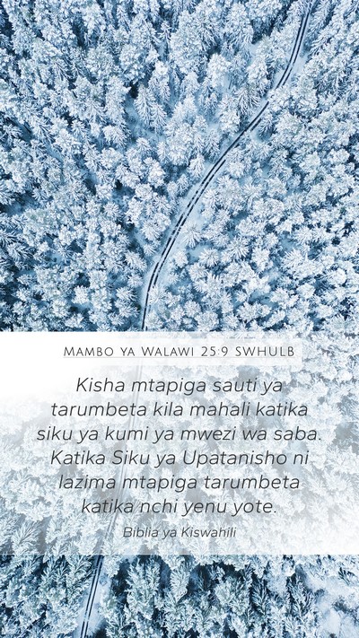 Mambo ya Walawi 25:9 SWHULB Bible Verse Image