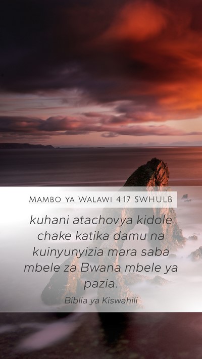 Mambo ya Walawi 4:17 SWHULB Bible Verse Image