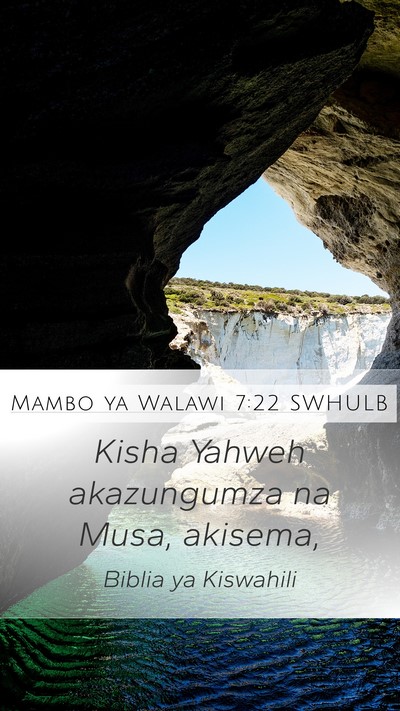 Mambo ya Walawi 7:22 SWHULB Mobile Phone Wallpaper - Kisha Yahweh akazungumza na Musa, - Mobile Bible Verse Wallpaper