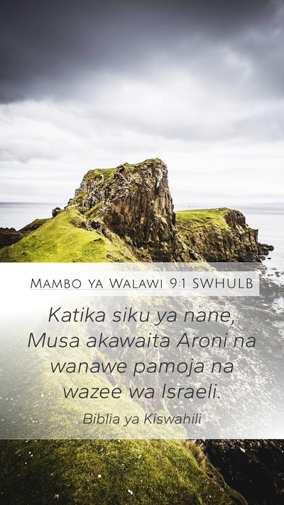 Mambo ya Walawi 9:1 SWHULB Bible Verse Image