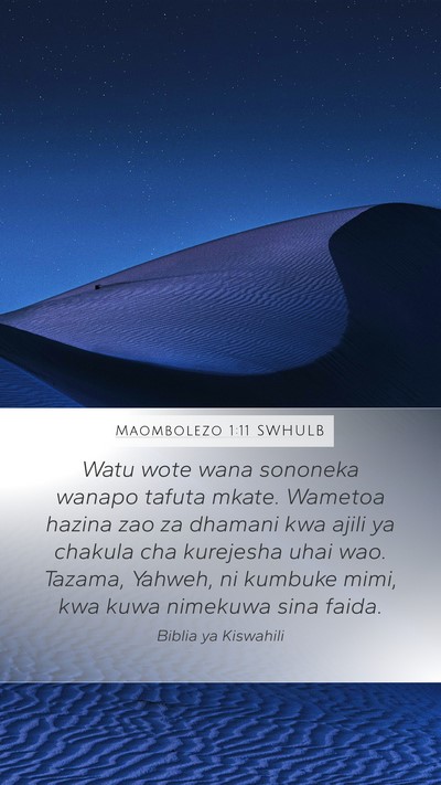 Maombolezo 1:11 SWHULB Bible Verse Image