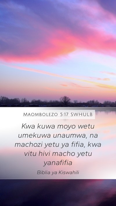 Maombolezo 5:17 SWHULB Bible Verse Image