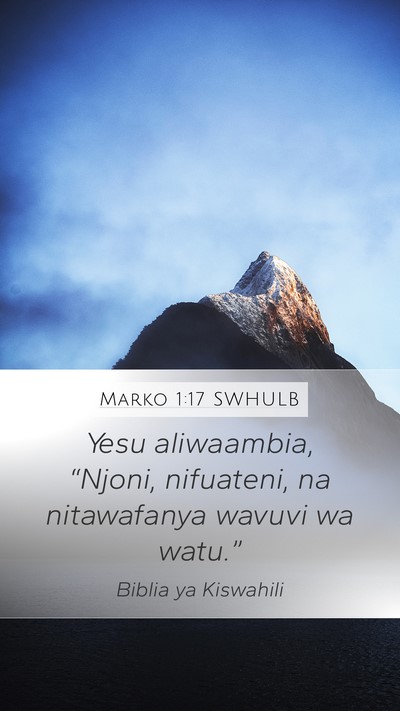 Marko 1:17 SWHULB Bible Verse Image