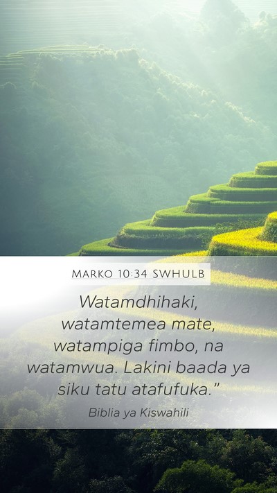 Marko 10:34 SWHULB Bible Verse Image