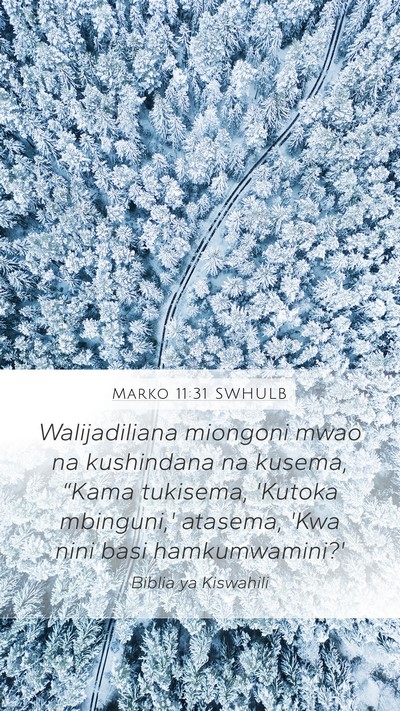 Marko 11:31 SWHULB Bible Verse Image
