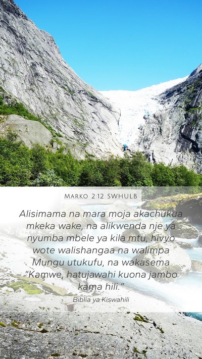 Marko 2:12 SWHULB Bible Verse Image