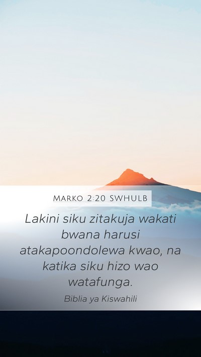 Marko 2:20 SWHULB Bible Verse Image